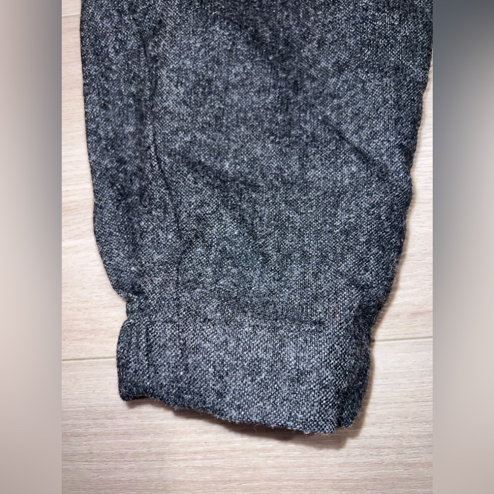 Aritzia Babaton Black Wool Blend Straight Leg Trousers Small Mid Rise Work Pants - Picture 4 of 12